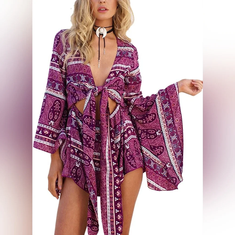 Amazon Boho Hippie Festival Romper - Picture 1 of 8